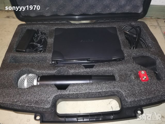 shure САМО ПРИЕМНИК С КУФАР-внос швеицария, снимка 3 - Микрофони - 22519839