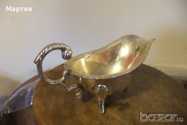 Стар масивен посребрен - Съд !  (01061), снимка 3 - Други стоки за дома - 13403089