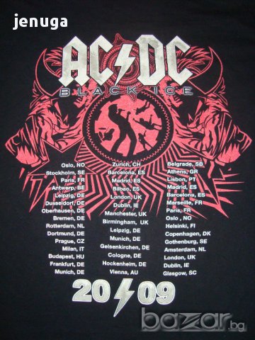 Оригинална тениска AC/DC M/L, снимка 4 - Тениски - 14304351