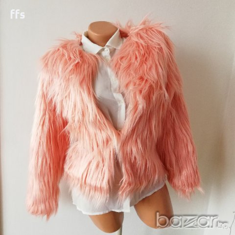Ново елегантно розово палтенце, снимка 1 - Палта, манта - 20724272