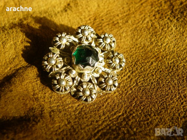 Възрожденска сребърна брошка, снимка 2 - Колекции - 24385685