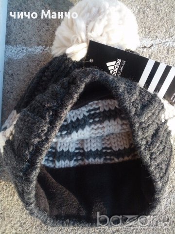 НОВА! ADIDAS вълнена шапка с помпон, снимка 3 - Шапки - 11653001