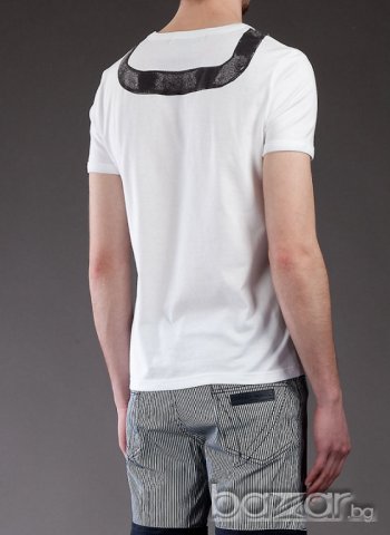 FRANKIE MORELLO WHITE CAMERA PRINT Мъжка Тениска size S, снимка 3 - Тениски - 6490615