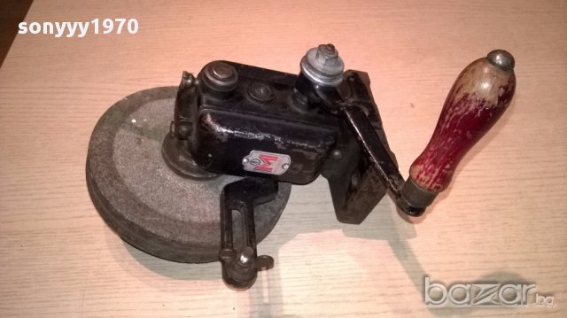 METABO-антика-Metabo-germany-ретро шмиргел-ръчен-20/20см, снимка 4 - Антикварни и старинни предмети - 15451751