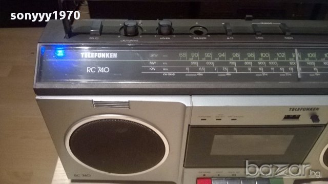 Telefunken rc-740 cassette/radio recorder-внос швеицария, снимка 9 - Радиокасетофони, транзистори - 15280891