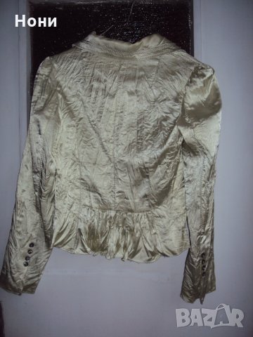 Луксозно сако от мачкан сатен, снимка 2 - Сака - 23634086