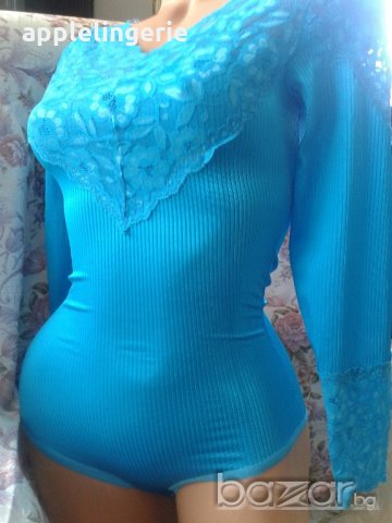 Гръцко бельо Apple. Боди от еластичен сатен и дантела., снимка 6 - Бельо - 20954924