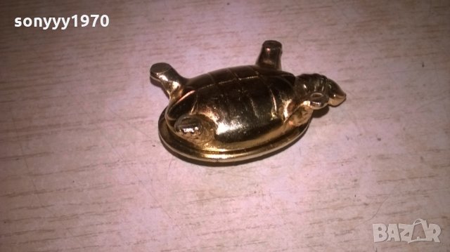 златна костенурка-7х5х3см-внос швеицария, снимка 7 - Колекции - 26049303
