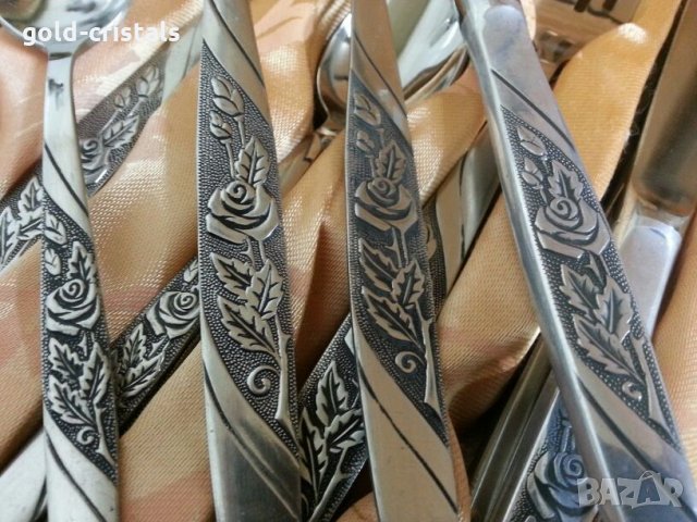 Руски прибори за хранене в кутия, снимка 2 - Антикварни и старинни предмети - 24738425