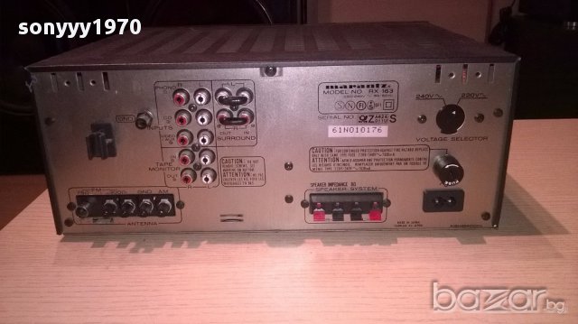 поръчан-Marantz rx163 receiver🛑made in japan-внос швеицария, снимка 10 - Ресийвъри, усилватели, смесителни пултове - 15254674