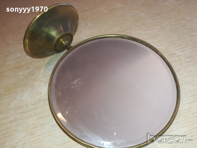 старо френско огледало-антика-мед/месинг-внос от франция, снимка 7 - Антикварни и старинни предмети - 20963710