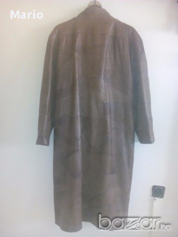 Италианско кожено палто - дамско - тележка кожа - перфектно..!! , снимка 3 - Палта, манта - 14976897