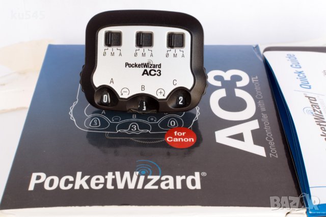 Pocket Wizard AC3 за Canon - за синхронизатор Pocketwizard Канон, снимка 4 - Светкавици, студийно осветление - 23437399