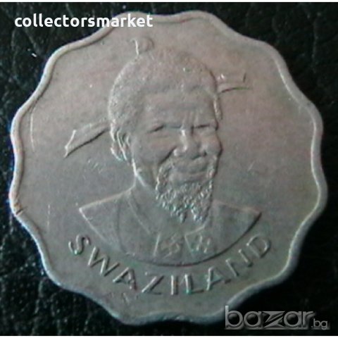 5 цента 1974, Свазиленд, снимка 2 - Нумизматика и бонистика - 21319630