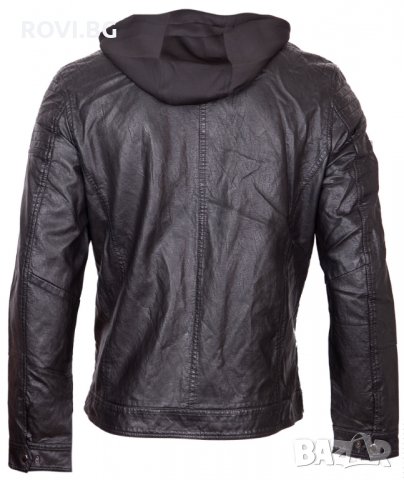 Мъжко кожено яке – 3146 Батал, снимка 3 - Якета - 22710270
