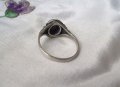 Сребърен Старинен Пръстен със Седеф, снимка 3