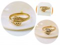 златен пръстен - два етюда - 1.73 грама/размер №58.5, снимка 1 - Пръстени - 16151146