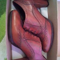 Пролетно-есенни кожени обувки, снимка 1 - Дамски елегантни обувки - 25658567