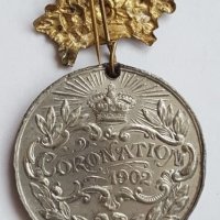 UK 1902 Coronation Medal Edward 7, снимка 2 - Нумизматика и бонистика - 21092564