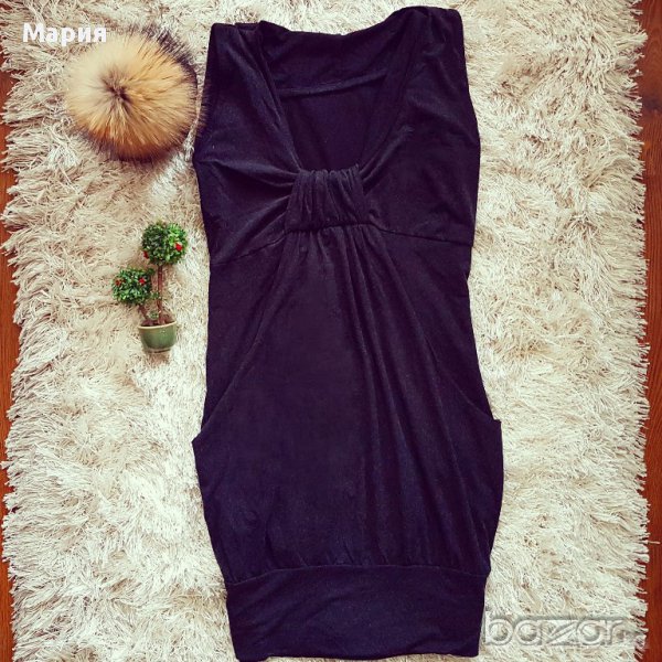 Тъмно сива рокля , снимка 1