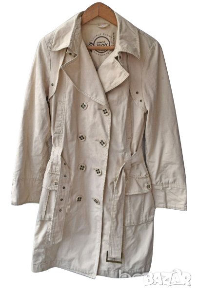 Gin Tonic ® Women дамски шлифер палто бежов с колан , снимка 1