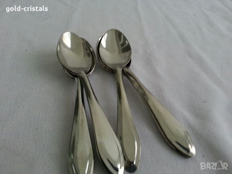  българска алпака хром лъжички за чай кафе , снимка 1