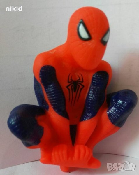 Спайдърмен spiderman гумена фигурка играчка топер за торта и игра, снимка 1