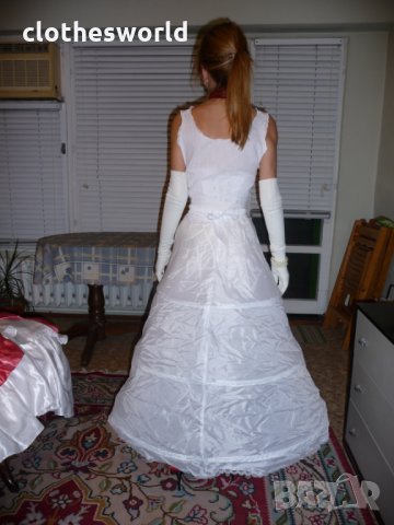 Бална рокля във викториански стил в розово и бяло, снимка 9 - Рокли - 11690524