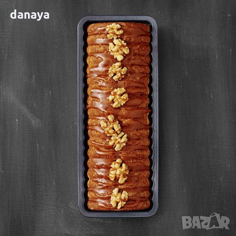 767 Малка правоъгълна форма за печене оребрена форма за кекс или хляб, снимка 2 - Форми - 24328043