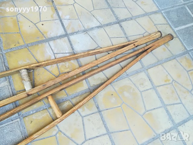 ретро патерици 2бр-110х17см-дърво, снимка 5 - Колекции - 26144824