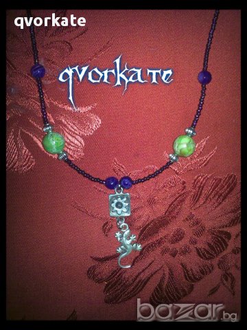 Колие гекон, снимка 2 - Колиета, медальони, синджири - 11661986