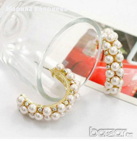 Обеци "Перли" /С-11/, снимка 2 - Обеци - 15180178