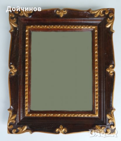 Огледало с рамка дърворезба, снимка 1 - Огледала - 25597349