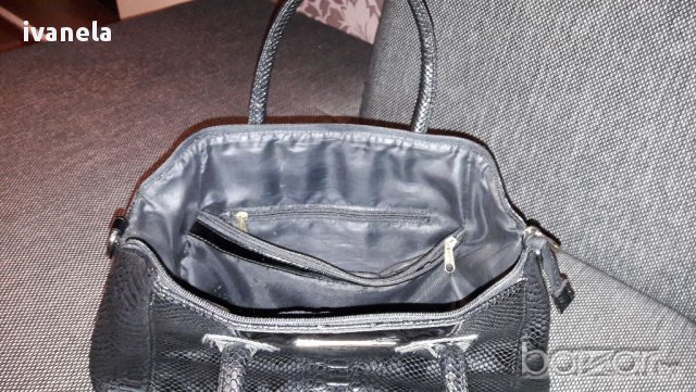 Дамска чанта имитираща змийска кожа, снимка 3 - Чанти - 14662008