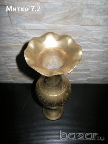 бронзова  ваза, снимка 3 - Антикварни и старинни предмети - 17071191