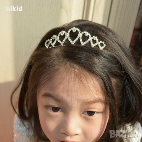 7 капки фина тиара венец корана красива диадема с камъни