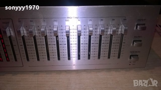 ПОРЪЧАН-rising eq-10 equalizer-made in japan-внос швеицария, снимка 11 - Ресийвъри, усилватели, смесителни пултове - 22189284