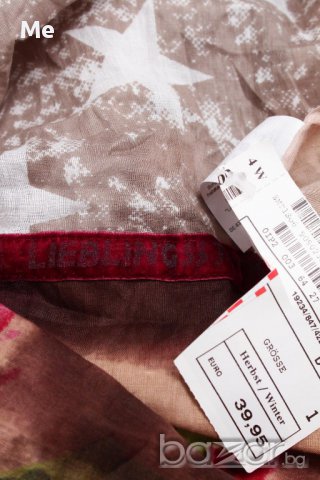 Lieblingsstuck шал многоцветен шарен памук нов, снимка 3 - Шапки - 17456632