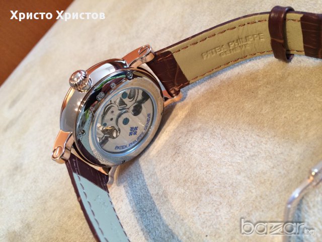 Мъжки луксозен часовник PATEK PHILIPPE клас ААА+ реплика, снимка 10 - Мъжки - 8543456