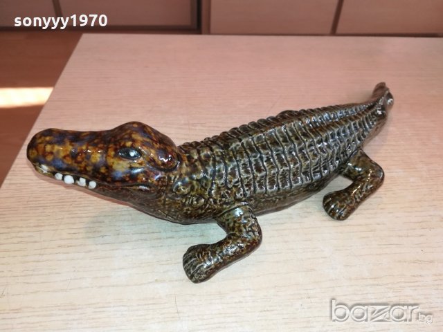 крокодил-керамика-порцелан-36х12х9см