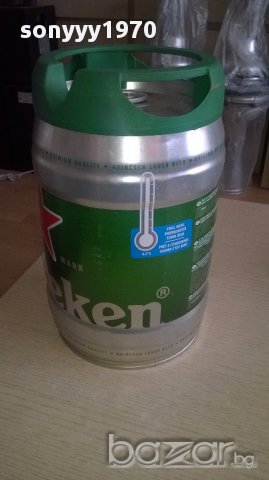 Heineken 5litra-празно буре от бира-30х20см-алуминиево, снимка 11 - Антикварни и старинни предмети - 17880726