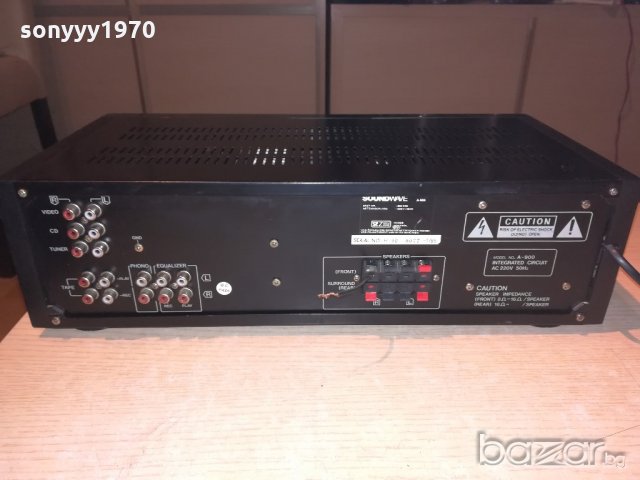 soundwave a-900-stereo amplifier-внос швеицария, снимка 11 - Ресийвъри, усилватели, смесителни пултове - 20257193
