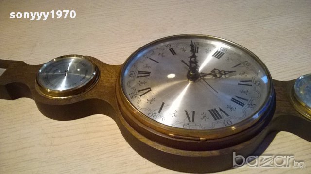 ПОРЪЧАН-Месинг-антика-ретро часовник с уреди 70/20см, снимка 6 - Антикварни и старинни предмети - 13739651