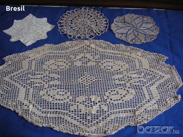 16 бр Дантелени покривки Плетени Покривки  на една кука за маса Тишлайфери Карета, снимка 3 - Покривки за маси - 18558522