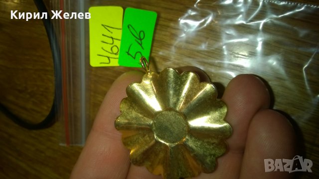 Стар позлатен медальон -344, снимка 3 - Колекции - 24060103