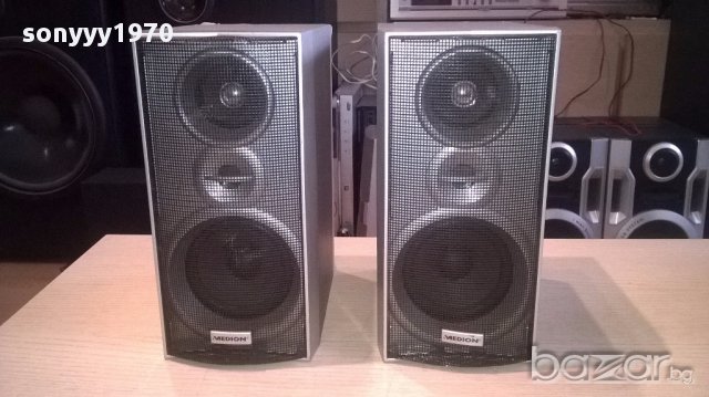 Medion 2бр тонколони 24/19/12см-внос швеицария, снимка 6 - Тонколони - 14443914