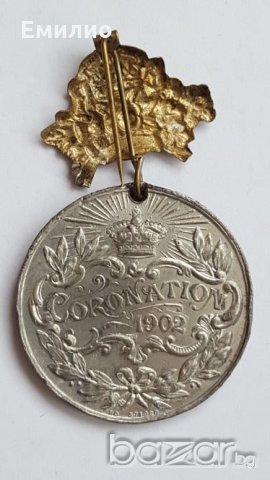 UK 1902 Coronation Medal Edward 7, снимка 2 - Нумизматика и бонистика - 21092564