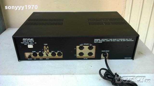 rising sc-3 stereo amplifier-made in japan-250watts-внос швеицария, снимка 7 - Ресийвъри, усилватели, смесителни пултове - 18166664