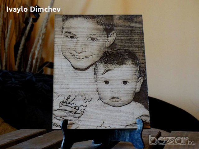 Гравирана снимка върху дърво, снимка 3 - Картини - 17879801