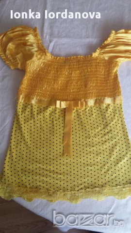 Жълта блузка, размер М, снимка 2 - Корсети, бюстиета, топове - 18380329